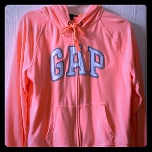 Gap Zipper Light Orange Hoodie
